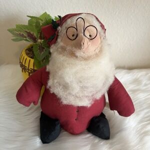 Vintage Overly Raker Santa Claus Plush Doll Primitive‎ Collectible Holiday Decor